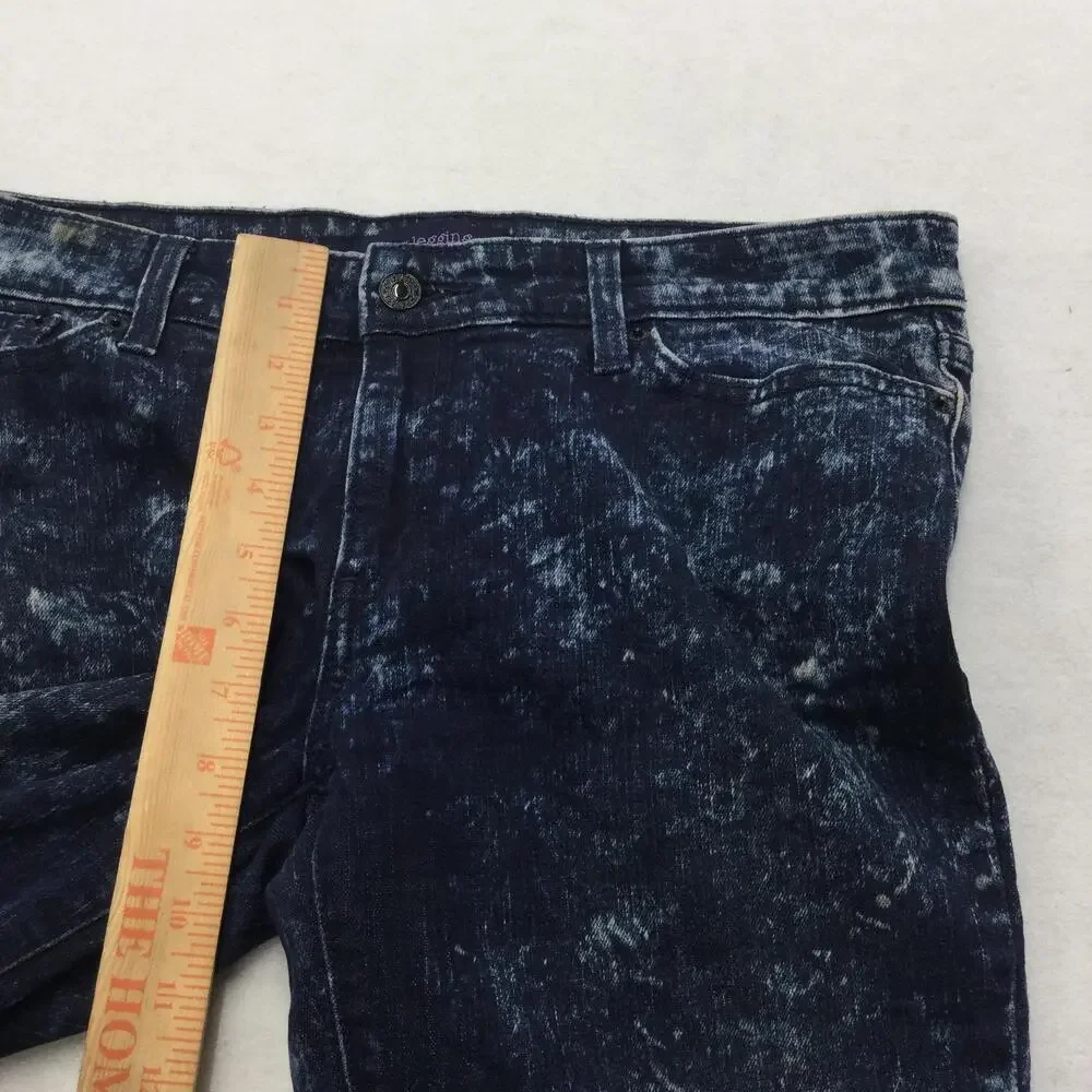 Levis 535 Legging Jegging Jeans Juniors 13 Blue Acid Wash Slim Stretch Denim